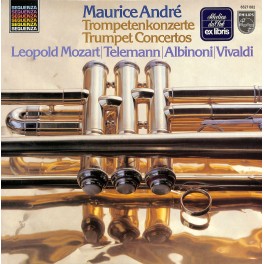CD + LP: Maurice André - Trompetenkozerte (Leopold Mozart, Telemann, Albinoni, Vivaldi)