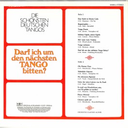 CD + LP: Die schönsten deutschen Tangos - Darf ich um den nächsten Tango bitten?