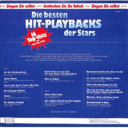 CD + LP: Die besten Hit-Playbacks der Stars - für Karaoke