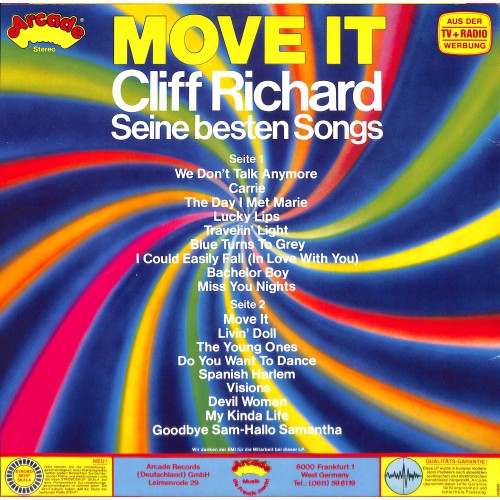 CD + LP: Cliff Richard - Move it - Seine besten Songs  -1980