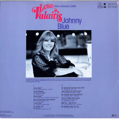 CD + LP: Lena Valaitis - Johnny Blue