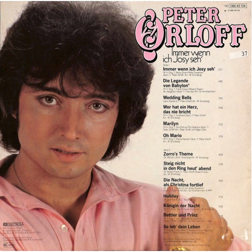 CD + LP: Peter Orloff - Immer wenn ich Josy seh' - 1978