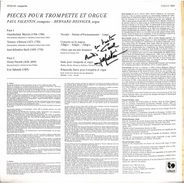 CD + LP: Paul Falentin & Bernard Heiniger - Pieces pour Trompette et Orgue - signiert