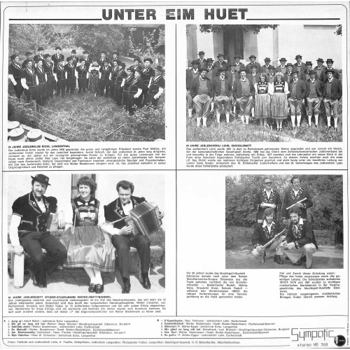 CD-Kopie von Vinyl: Unter eim Huet - Bern - Luzern