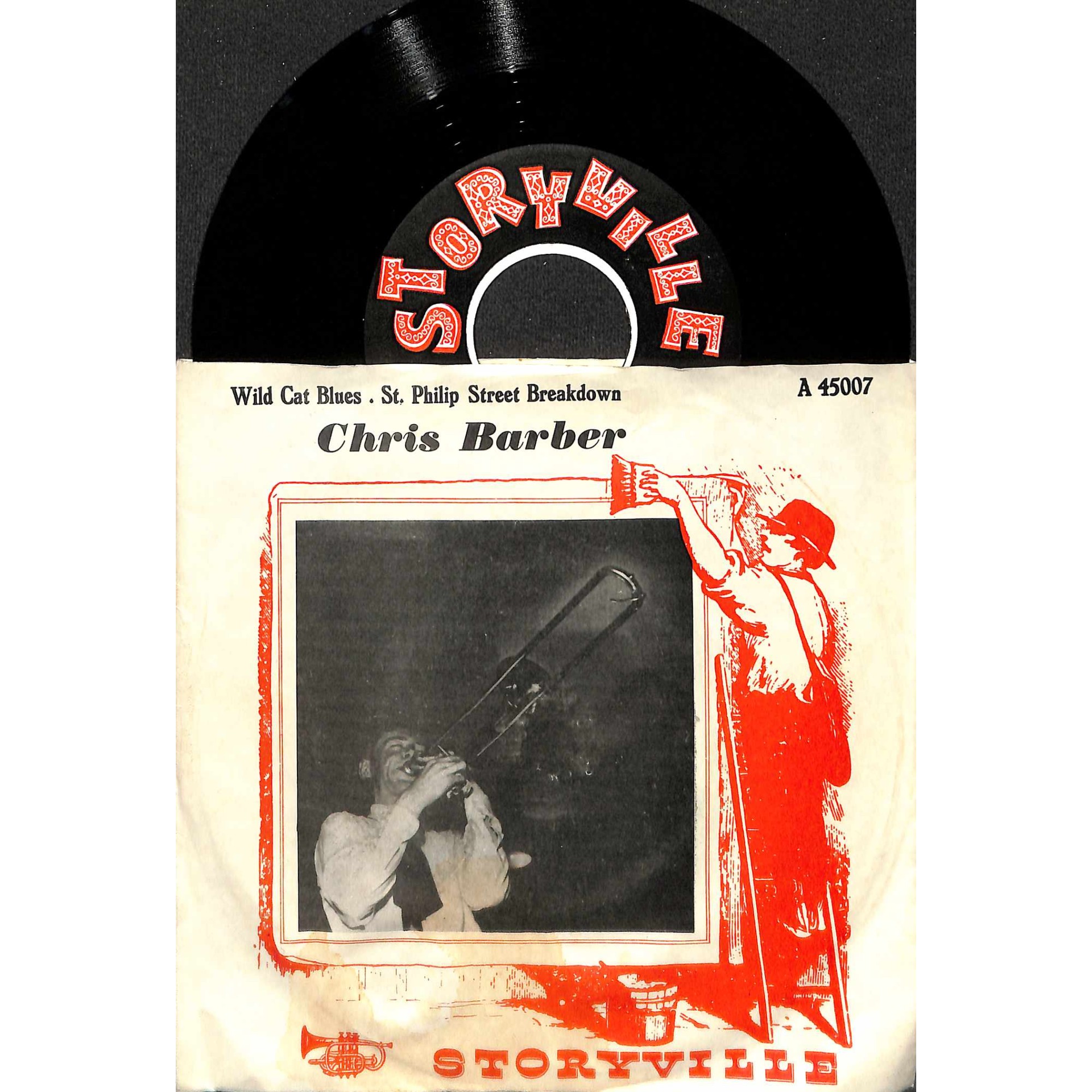 Single Vinyl: Chris Barber - Wild Cat Blues, St. Philip Street Breakdown Single Vinyl: Chris Barber - Wild Cat Blues, St. Philip Street Breakdown