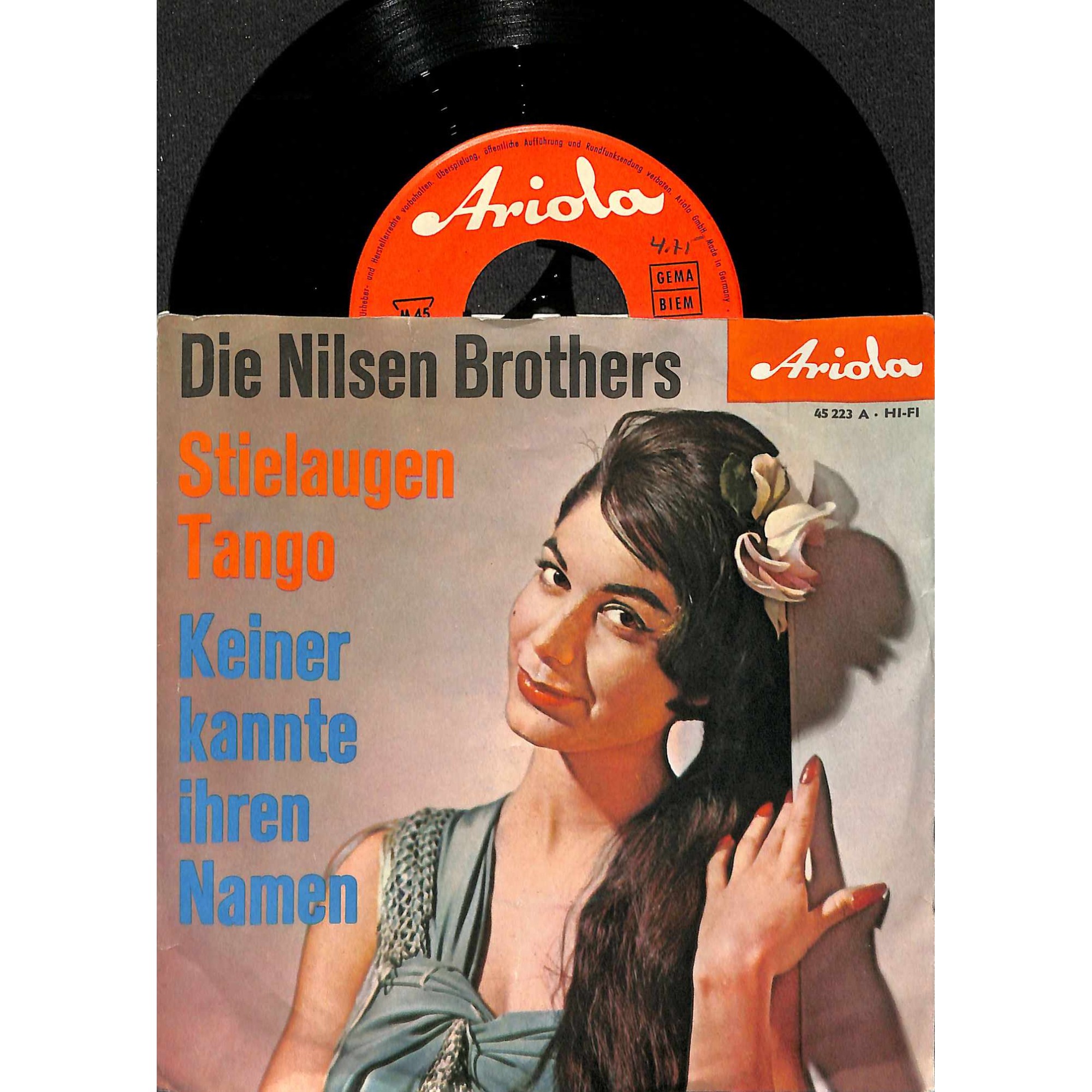 Single Vinyl: Die Nilson Brothers - Stielaugen Tango, Keiner kannte ihren Namen Single Vinyl: Die Nilson Brothers - Stielaugen Tango, Keiner kannte ihren Namen