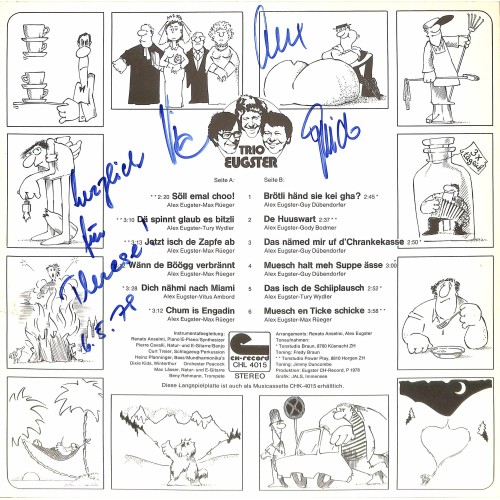 CD + LP: Trio Eugster - Söll emal choo! - signiert 1978