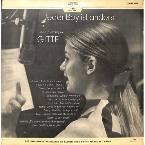 CD + LP: Gitte - Jeder Boy ist anders - 1967