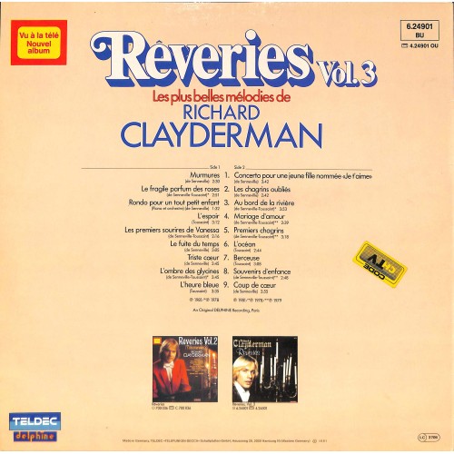 CD + LP: Richard Clayderman - Rêveries Vol.3