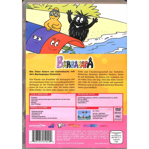 DVD Barbapapa Classics - 2 DVDs - deutsch