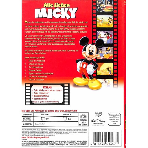 DVD Alle lieben Micky - Walt Disney - Deutsch und Englisch