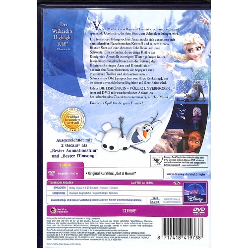 DVD Die Eiskönigin - Walt Disney - Völlig unververfroren - Deutsch