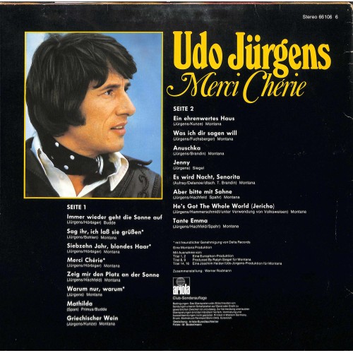 CD + LP: Udo Jürgens - Merci Chérie