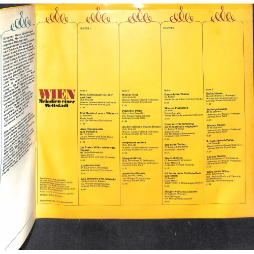 CD + LP: Wien  - Melodien einer Weltstadt  2 LPs - 1970