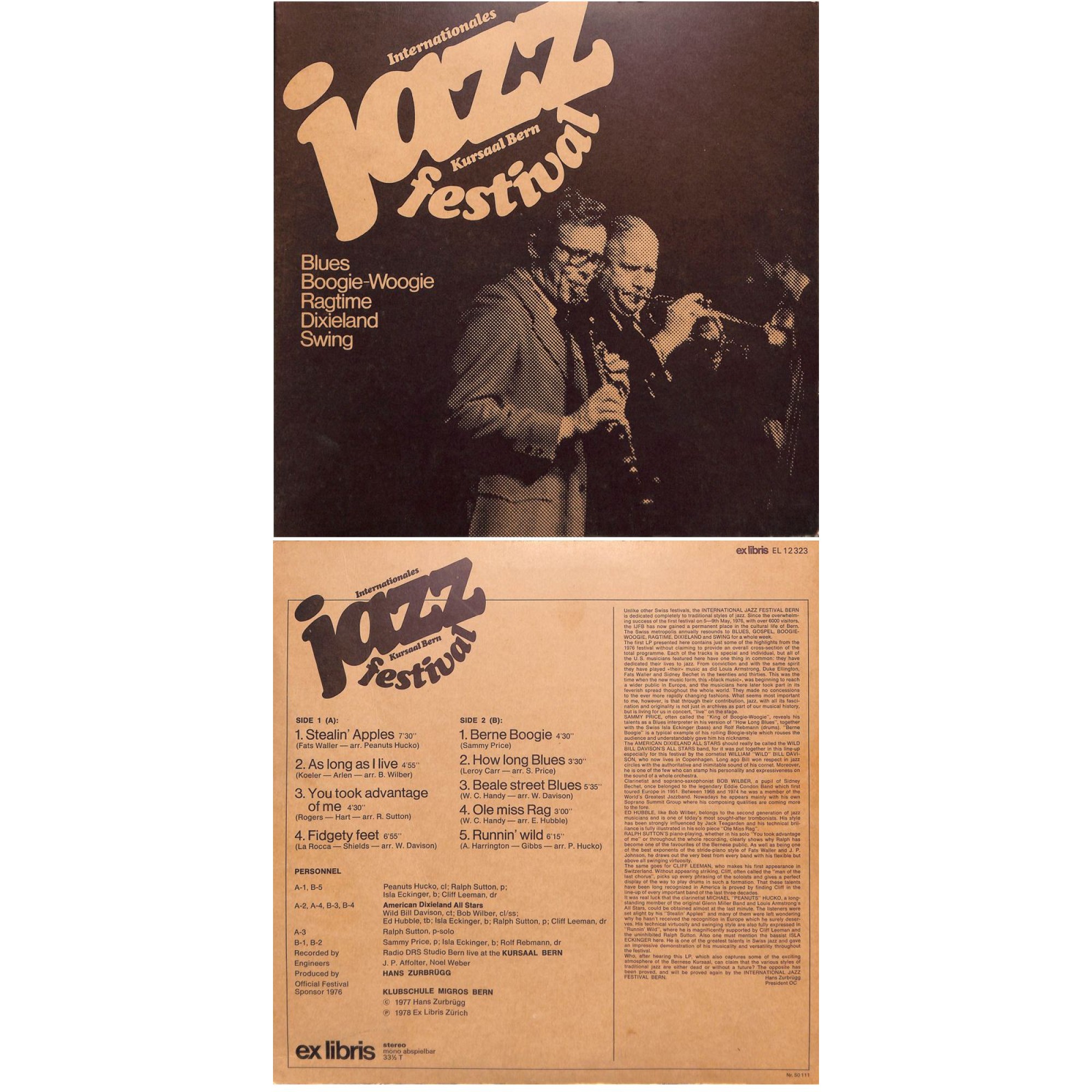 CD-Kopie von Vinyl: Intern. Jazz Festival Kursaal Bern - 1977 CD-Kopie von Vinyl: Intern. Jazz Festival Kursaal Bern - 1977