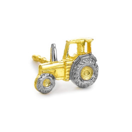 Ohrstecker Traktor 750/18 K Gelbgold
