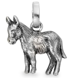 Schmuck: Anhänger Silber patiniert Esel