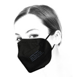Schutzmaske für das Gesicht KN95 / FFP2 in schwarz, 10 Stk - speziell für die Frau
