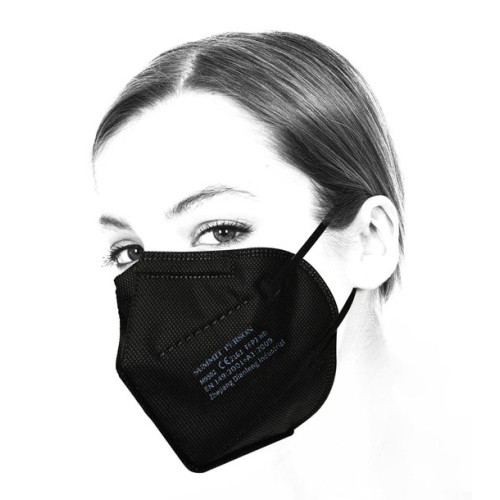 Schutzmaske für das Gesicht KN95 / FFP2 in schwarz, 10 Stk - speziell für die Frau