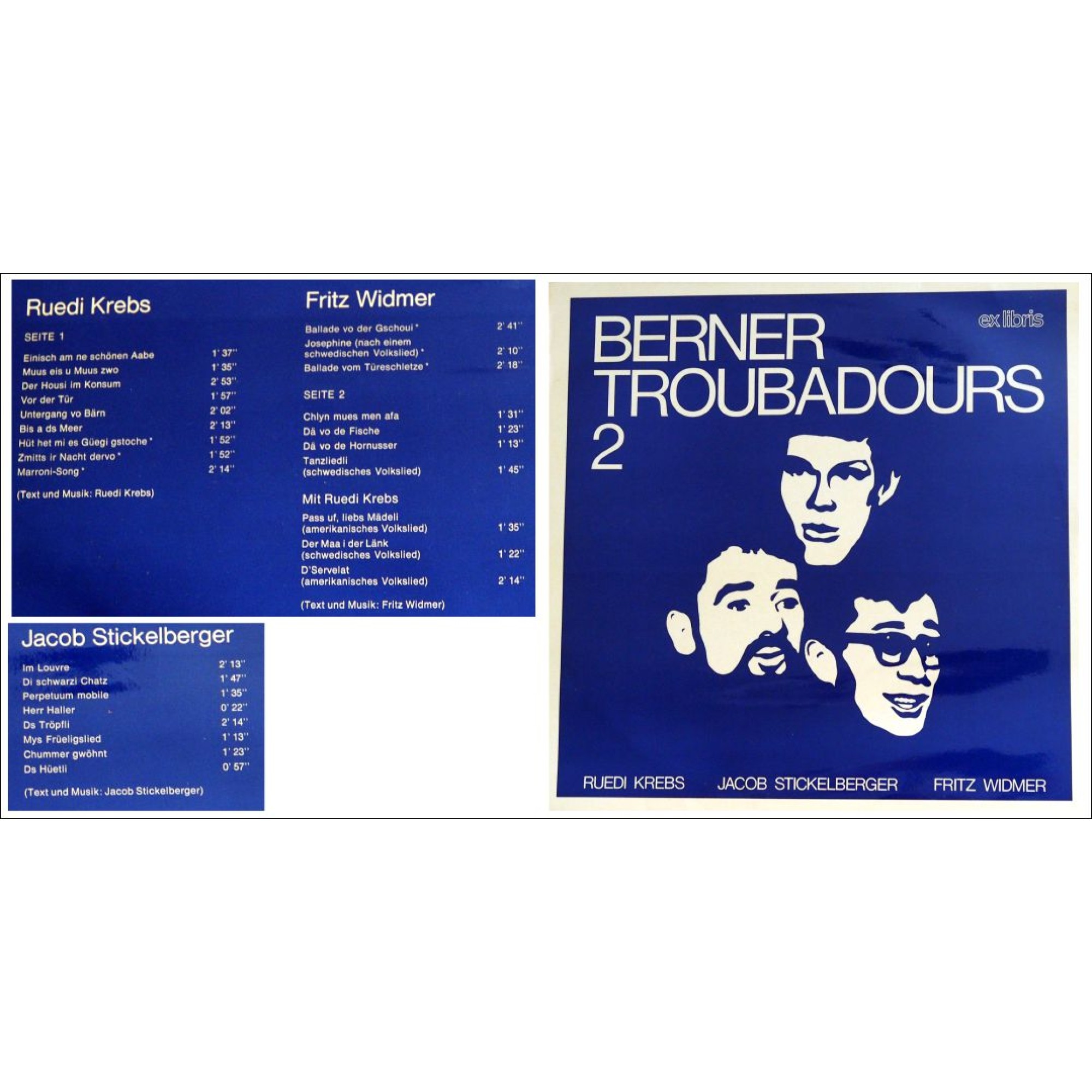 CD-Kopie von Vinyl: Berner Troubadours 2 - Stickelberger, Matter, Krebs u.a. CD-Kopie von Vinyl: Berner Troubadours 2 - Stickelberger, Matter, Krebs u.a.