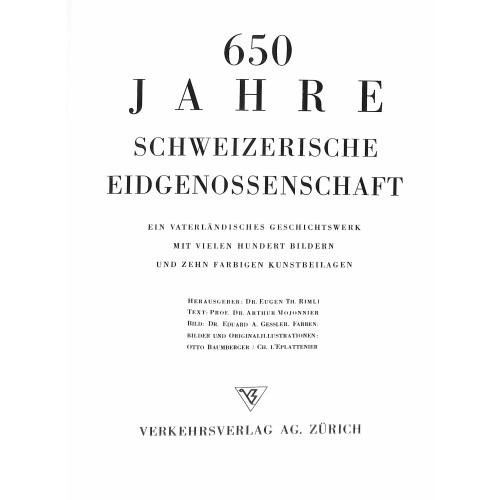 Buch 650 Seiten Schweizerische Eidgenossenschaft - 1941