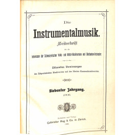 Buch Die Instrumentalmusik - Zeitschrift von 1906