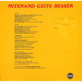 CD Mitenand geits besser - diverse - 1985