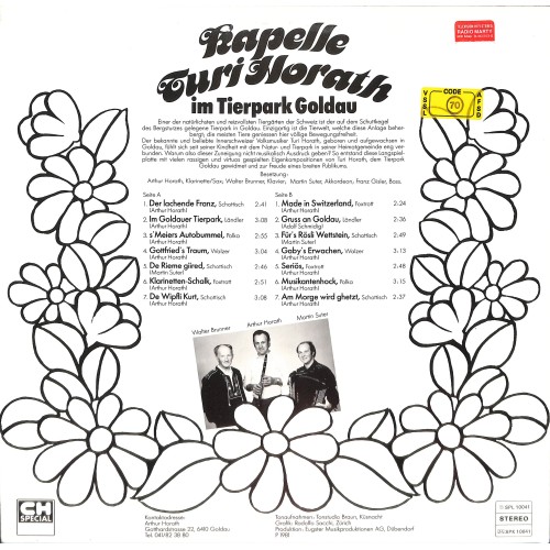 CD Kapelle Turi Horath - im Tierpark Goldau - 1981