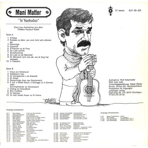 LP Mani Matter - Ir Ysebahn