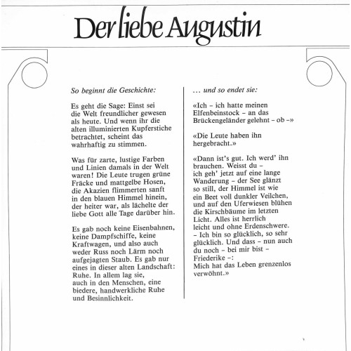 CD-Kopie von Vinyl: Heinz Rühmann liest: Der liebe Augustin