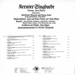 CD-Kopie von Vinyl: Kernser Singbuebe - Leitung Jost Marty