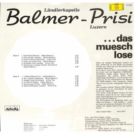 CD Ländlerkapelle Balmer-Prisi Luzern - ... das muesch lose - 1980