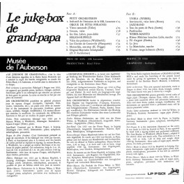 CD Le juke-box de grand-papa - Musée de L'Auberson