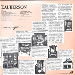 CD Musiques mécaniques - Musée de L'Auberson