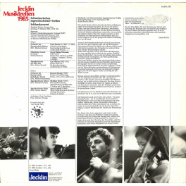 CD Jecklin Musiktreffen 1985 - Schweizerisches Jugendorchester-Treffen Schlusskonzert