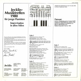 CD Jecklin Musiktreffen 1980 - für junge Gitarristen, Improvisationen - Doppel-CD