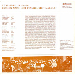 CD Erstaufnahme Markus Passion - Reinhard Keiser  - Doppel-CD