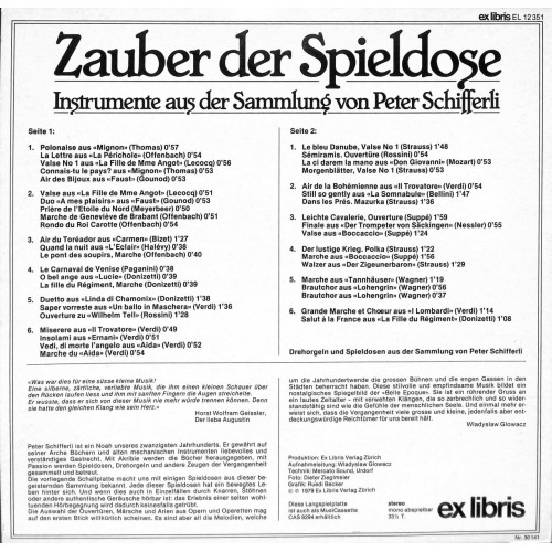 Occ.-LP Zauber der Spieldose - Peter Schifferle