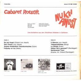 CD Cabaret Rotstift - Nukei Angst CD Cabaret Rotstift - Nukei Angst