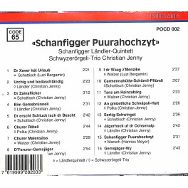 CD-Kopie: Schanfigger Puurahochzyt - Schanfigger Ländlerquintett