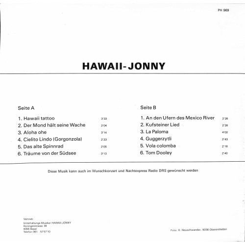CD-Kopie von Vinyl: Hawaii-Jonny No. 1