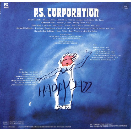 CD P.S. Corporation - Happy-Jazz - Shine - 1979