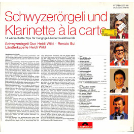 CD SD Heidi Wild-Renato Bui mit Ländlerkapelle Heidi Wild - Schwyzerörgeli und Klarinette