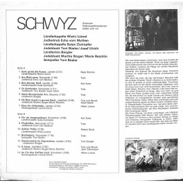 CD Schwyz - Schwyzer Volksmusikformationen stellen sich vor