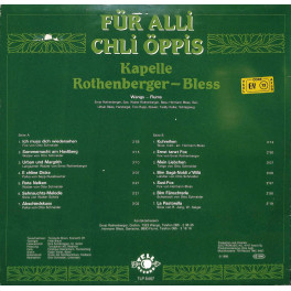 CD-Kopie von Vinyl: Kapelle Rothenburger-Bless - Für alli chli öppis