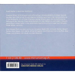CD-Kopie: Eusebius Bitterli, Gangster wider Willen - Krimi Ruedi Walter, Margrit Rainer