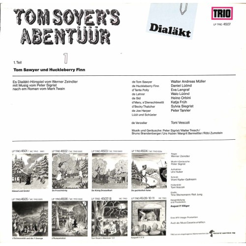 CD Tom Soyer's Abentüür - Teil 1 - Dialäkt Tom Sawyer und Huckleberry Finn