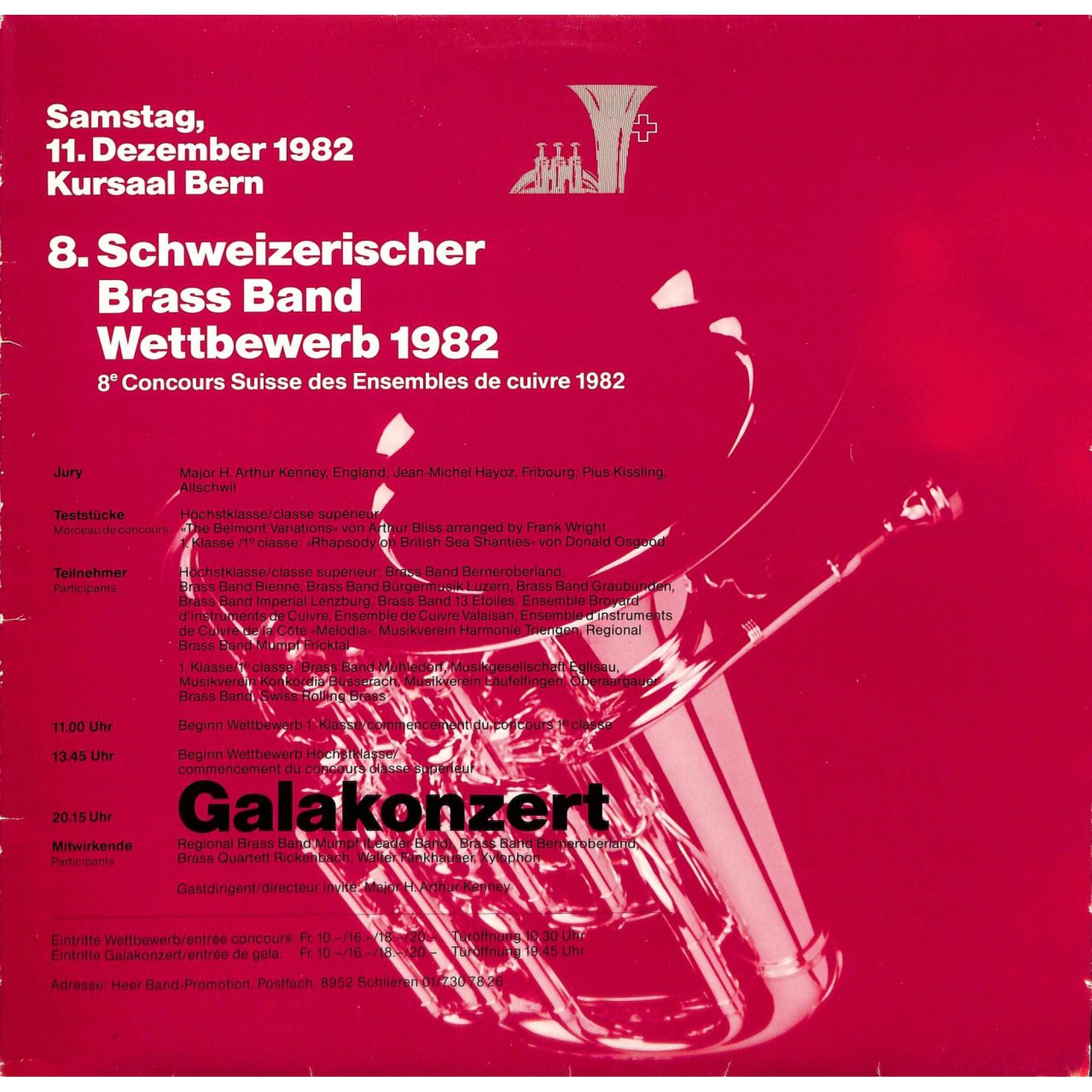 CD 8. Schweizerischer Brass Band Wettbewerb 1982 - Galakonzert CD 8. Schweizerischer Brass Band Wettbewerb 1982 - Galakonzert