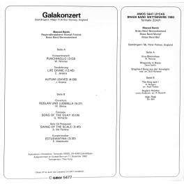 CD 8. Schweizerischer Brass Band Wettbewerb 1982 - Galakonzert