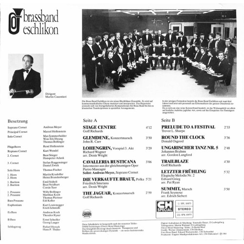 CD Brassband Eschlikon - Stage centre